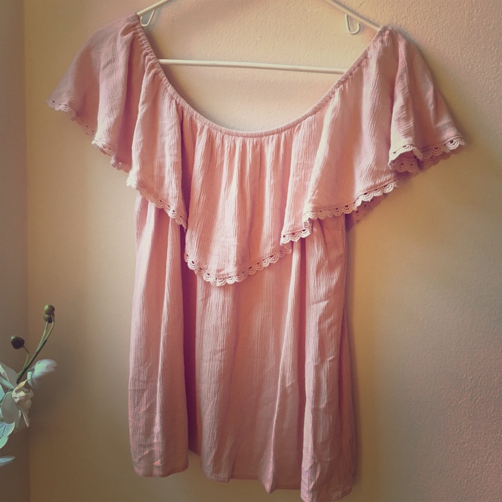 Boho Ruffle top Sz S